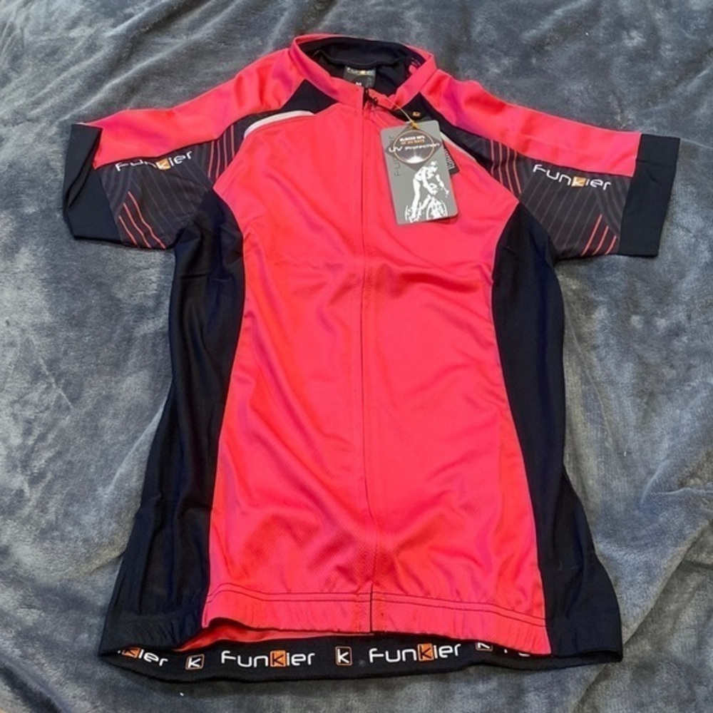 NWT Funkier Women’s Short Sleeve Cycling Jersey Size Medium
